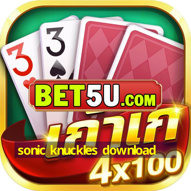 sonic knuckles download